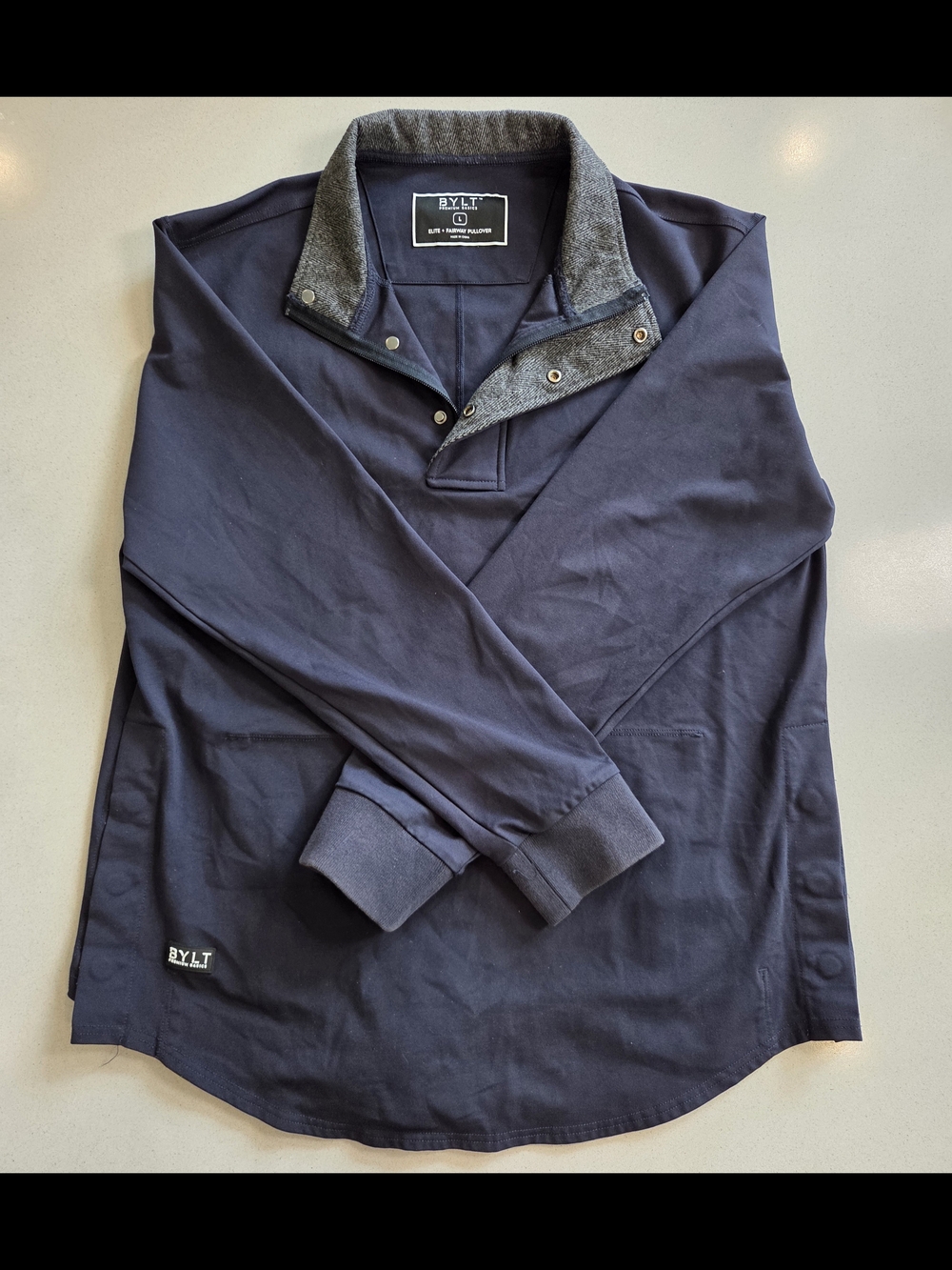 BYLT Navy Elite Fairway Pullover